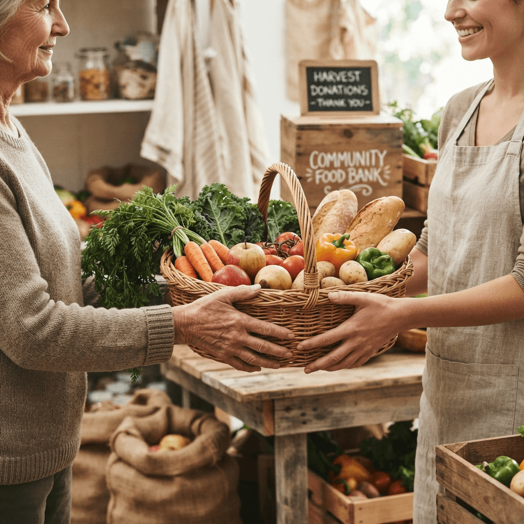 Food donations for local food banks